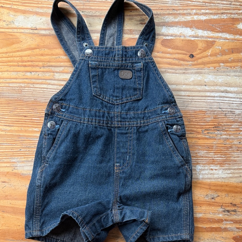 Lee Kids Dark Blue Denim Overalls